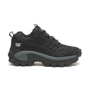 Black / Grey Men's Caterpillar Intruder Soft Toe Shoes | US-238106MCR