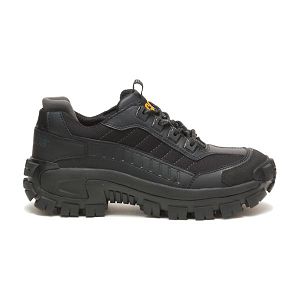 Black Men's Caterpillar Invader Steel Safety Shoes | US-431509QIK