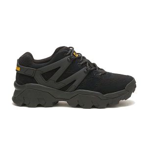 Black Men's Caterpillar Reactor Soft Toe Shoes | US-483190QLO