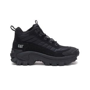 Black Women's Caterpillar Intruder Mid Soft Toe Shoes | US-640891YJC