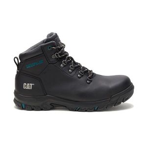 Black Women's Caterpillar Mae Steel Waterproof Boots | US-857964RPE