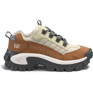 Brown / Beige Men's Caterpillar Intruder Soft Toe Shoes | US-458932VSI