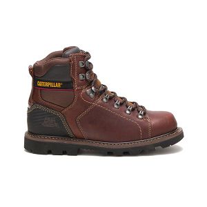 Brown Men's Caterpillar Alaska 2.0 Soft Toe Boots | US-021378NIV