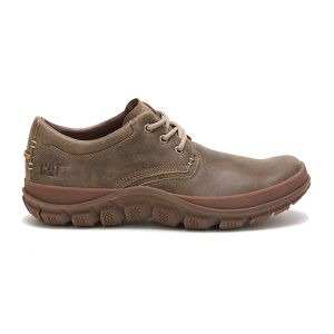 Brown Men's Caterpillar Fused Tri Soft Toe Shoes | US-149235GOU