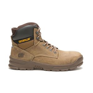 Brown Men's Caterpillar Mobilize Alloy Safety Boots | US-078264BGW