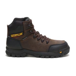 Brown Men's Caterpillar Resorption Composite Waterproof Boots | US-376420VGO