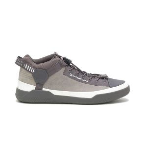 Grey / White Men's Caterpillar CODE Hex Utility Sneakers | US-824395KQP