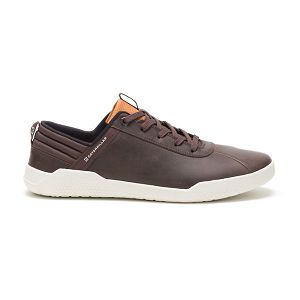 Red / Brown Men's Caterpillar CODE Hex Sneakers | US-374082MLW