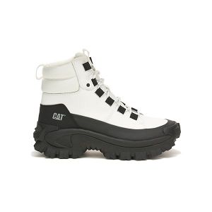 White / Black Men's Caterpillar Trespass Waterproof Galosh Soft Toe Boots | US-761450YOS