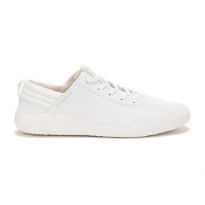 White Men's Caterpillar CODE Hex Sneakers | US-801329OYG