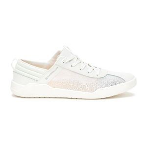 White Men's Caterpillar CODE Hex Vent Sneakers | US-913652QCB