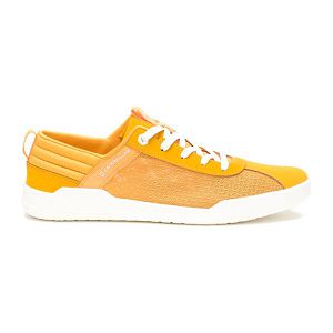 Yellow / White Men's Caterpillar CODE Hex Vent Sneakers | US-364759YKU