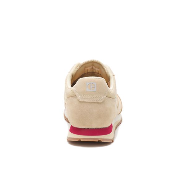 Beige / Red Men's Caterpillar CODE Ventura Sneakers | US-607143HWB