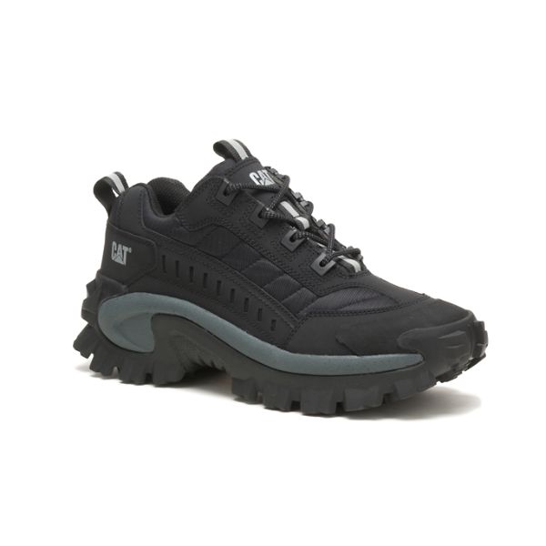 Black / Grey Men's Caterpillar Intruder Soft Toe Shoes | US-238106MCR