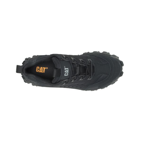 Black / Grey Men's Caterpillar Intruder Soft Toe Shoes | US-406723UQO