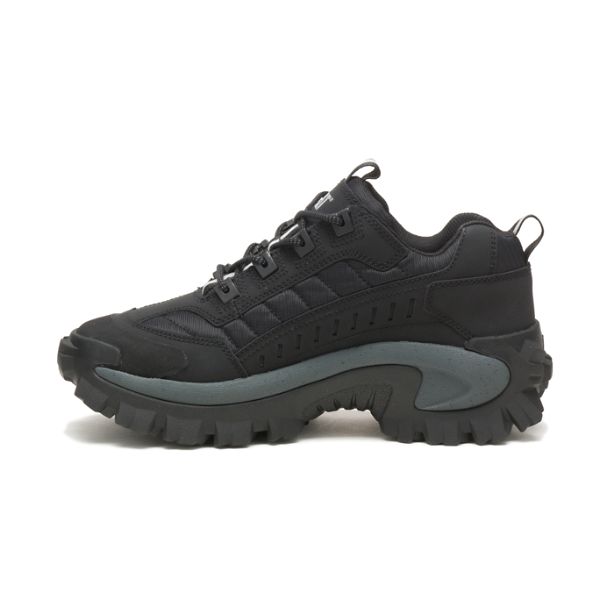 Black / Grey Men's Caterpillar Intruder Sneakers | US-648397AIS