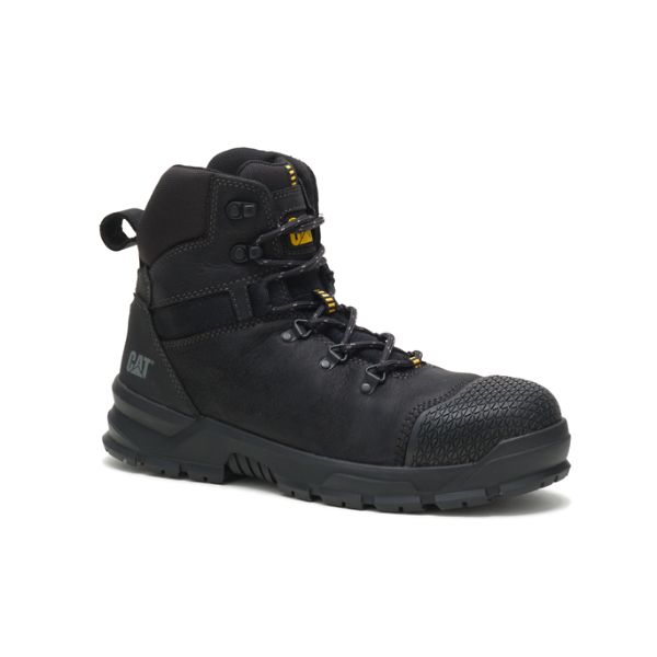 Black Men's Caterpillar Accomplice X Steel Waterproof Boots | US-817653CHY