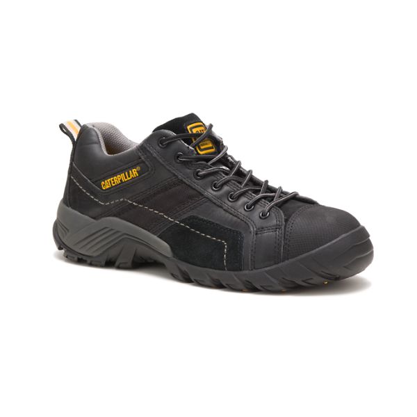 Black Men's Caterpillar Argon Composite Safety Shoes | US-429068JTA