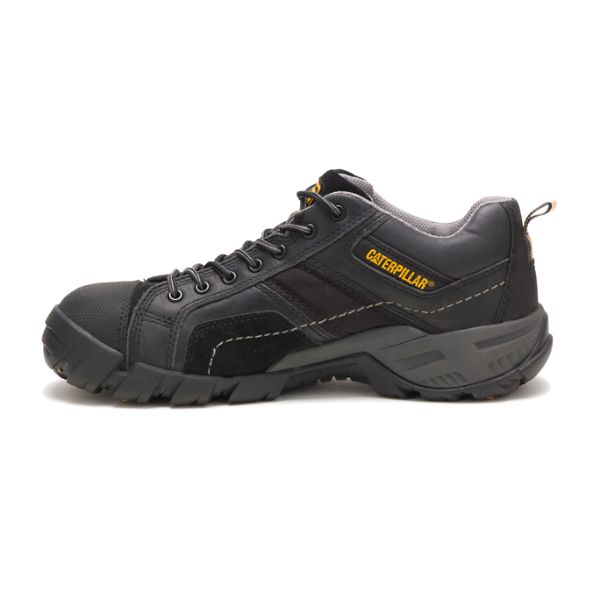 Black Men's Caterpillar Argon Composite Safety Shoes | US-429068JTA