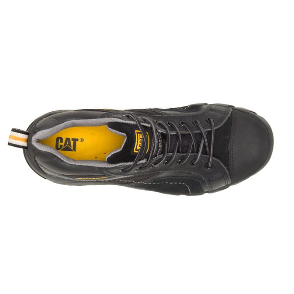 Black Men's Caterpillar Argon Composite Safety Shoes | US-429068JTA