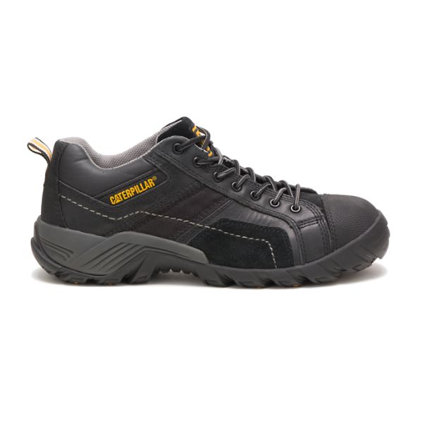 Black Men\'s Caterpillar Argon Composite Safety Shoes | US-429068JTA