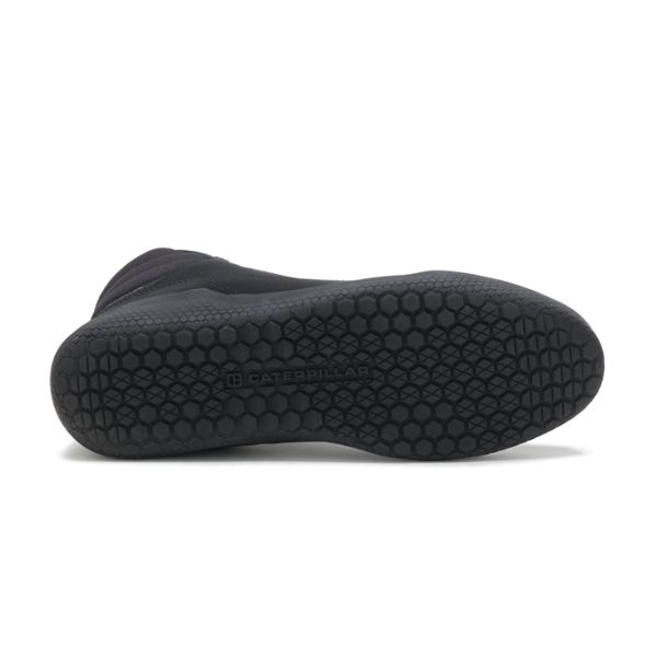 Black Men's Caterpillar CODE Hex Hi Soft Toe Shoes | US-568347FQJ