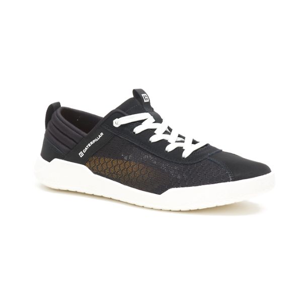 Black Men's Caterpillar CODE Hex Vent Sneakers | US-251680LQZ