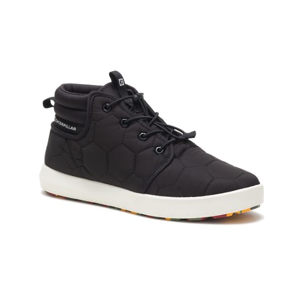 Black Men's Caterpillar CODE Scout Mid Sneakers | US-945632VSE