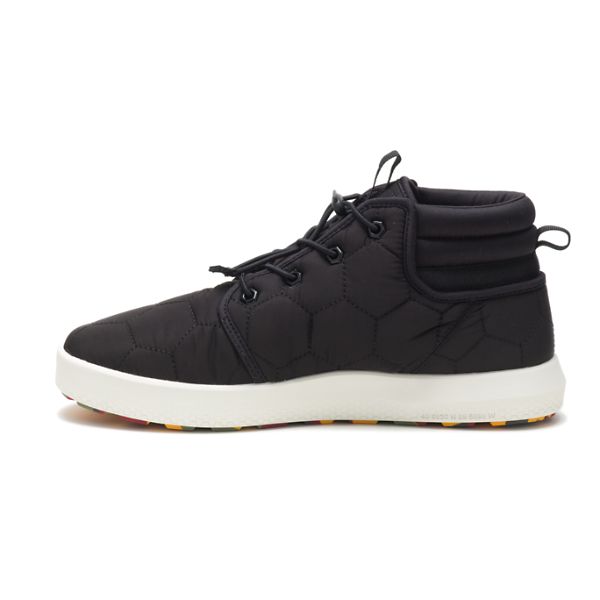 Black Men's Caterpillar CODE Scout Mid Sneakers | US-945632VSE