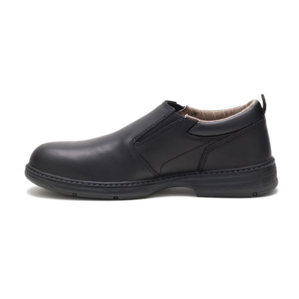 Black Men's Caterpillar Conclude Steel Safety Shoes | US-826075LCJ