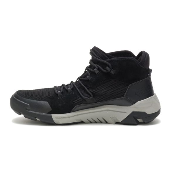 Black Men's Caterpillar Crail Mid Sneakers | US-937826ZDW