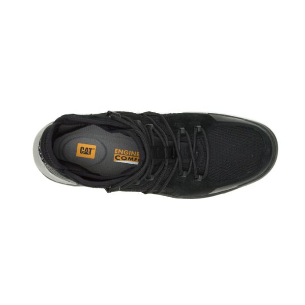 Black Men's Caterpillar Crail Mid Sneakers | US-937826ZDW