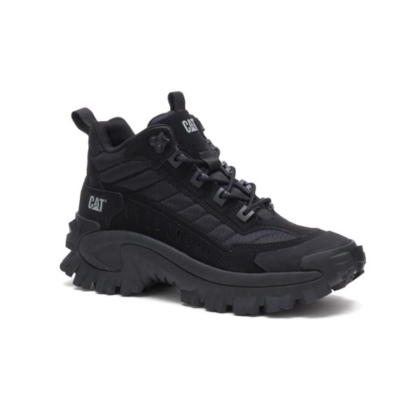 Black Men's Caterpillar Intruder Mid Sneakers | US-084952RAP