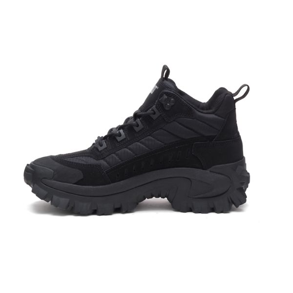 Black Men's Caterpillar Intruder Mid Sneakers | US-084952RAP