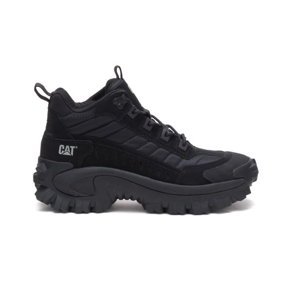 Black Men\'s Caterpillar Intruder Mid Sneakers | US-084952RAP