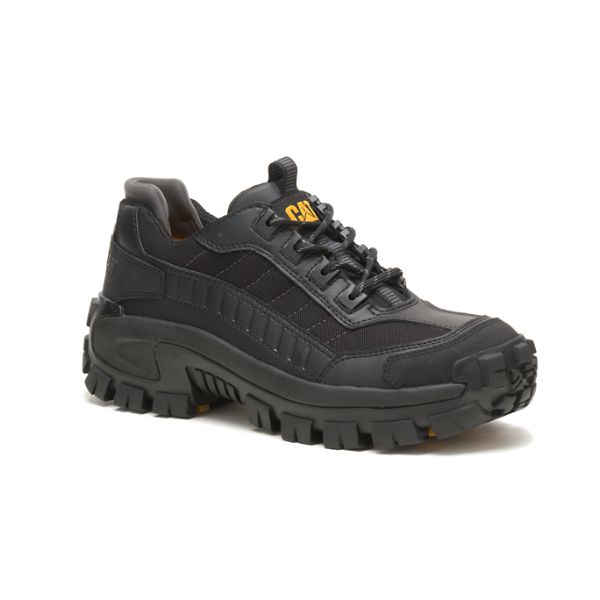 Black Men's Caterpillar Invader Steel Safety Shoes | US-431509QIK