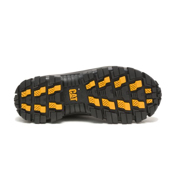 Black Men's Caterpillar Invader Steel Safety Shoes | US-431509QIK