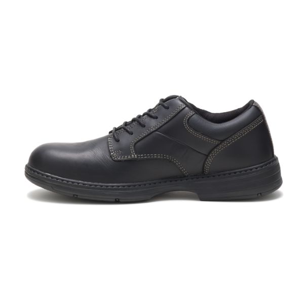 Black Men's Caterpillar Oversee Steel Safety Shoes | US-836597ZGD