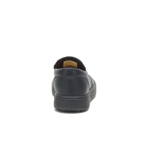 Black Men's Caterpillar ProRush SR Slip-On Waterproof Shoes | US-867543JZX