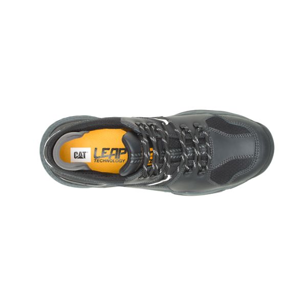 Black Men's Caterpillar Provoke Lo Alloy Waterproof Shoes | US-760859BNW