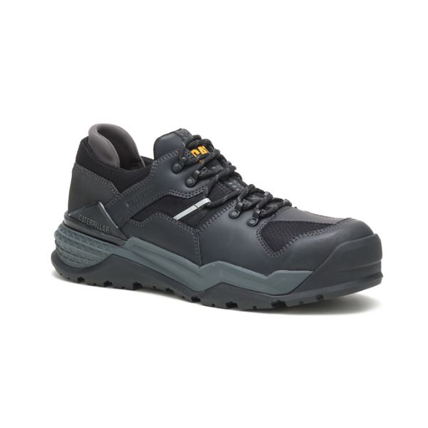 Black Men's Caterpillar Provoke Lo Waterproof Alloy Safety Shoes | US-024361TVZ