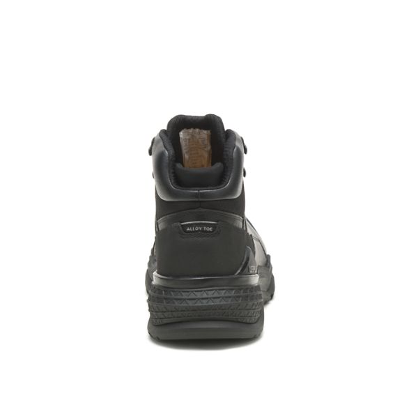 Black Men's Caterpillar Provoke Mid Alloy Waterproof Boots | US-960284EDY