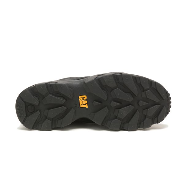 Black Men's Caterpillar Reactor Soft Toe Shoes | US-483190QLO