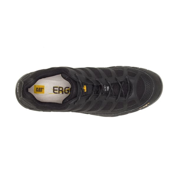 Black Men's Caterpillar Streamline Composite Safety Shoes | US-487615QGA