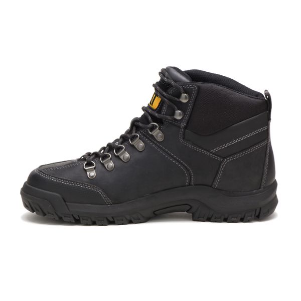 Black Men's Caterpillar Threshold Steel Waterproof Boots | US-104265ZNX