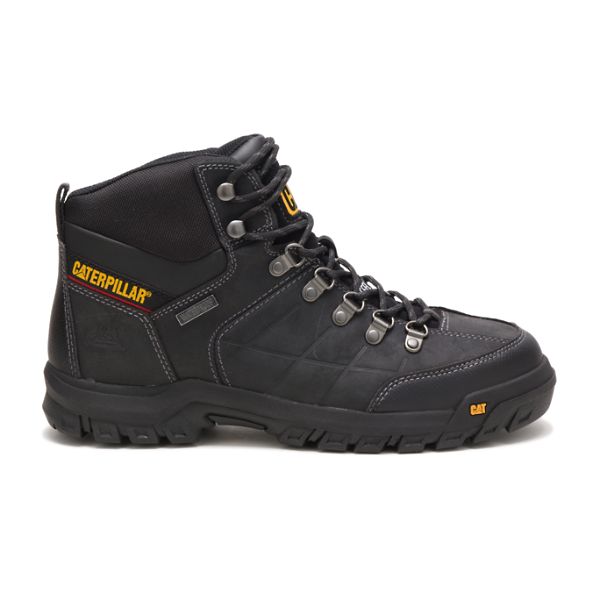 Black Men\'s Caterpillar Threshold Steel Waterproof Boots | US-104265ZNX