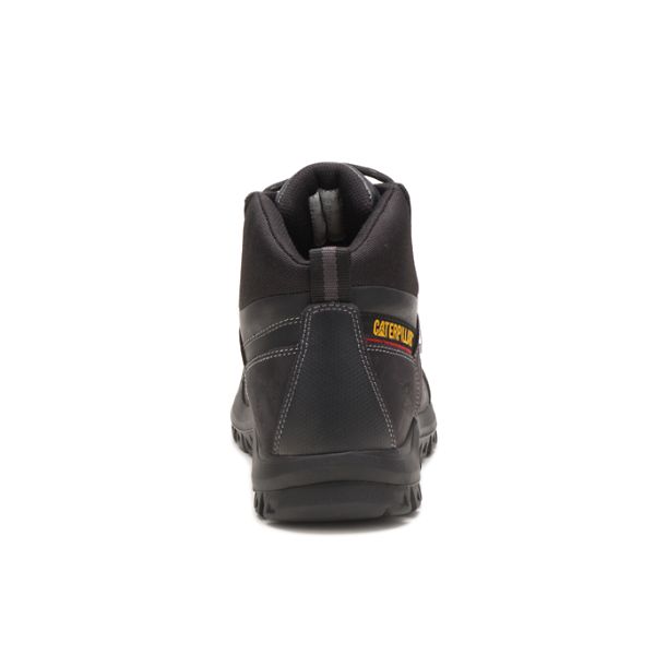 Black Men's Caterpillar Threshold Waterproof Soft Toe Boots | US-386097BCH