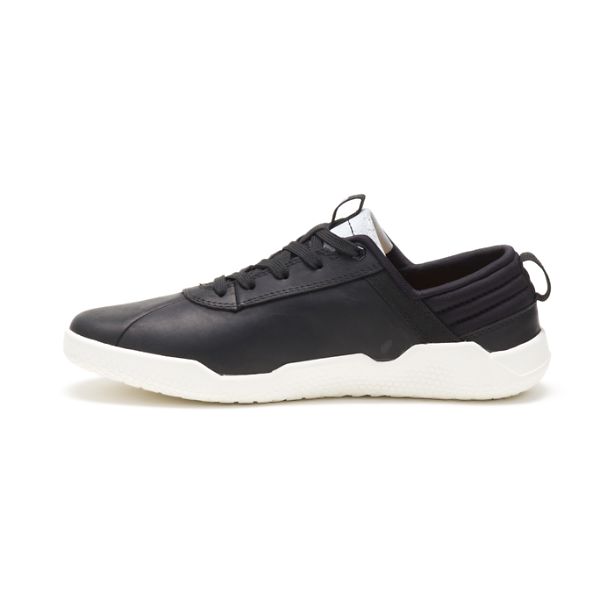 Black / White Men's Caterpillar CODE Hex Soft Toe Shoes | US-178942TPO