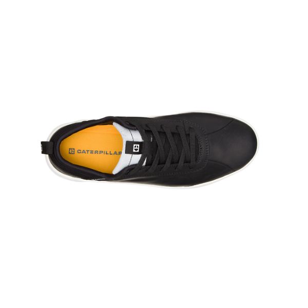 Black / White Men's Caterpillar CODE Hex Soft Toe Shoes | US-178942TPO