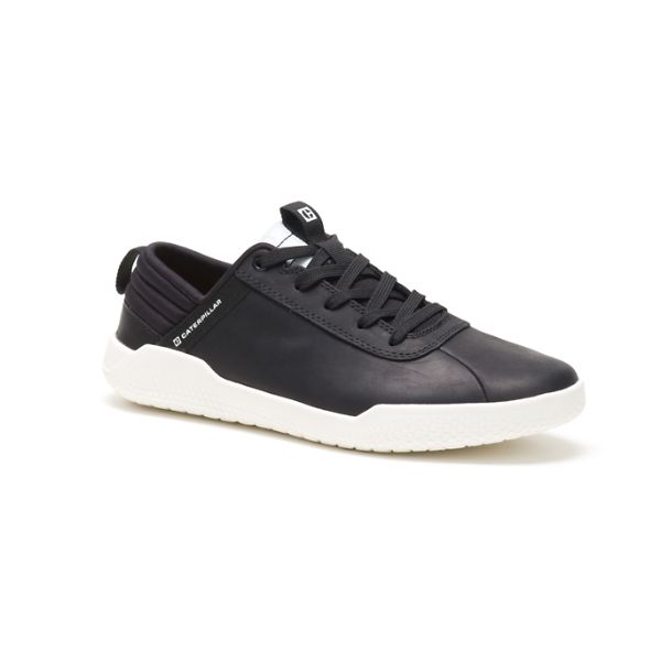 Black / White Men's Caterpillar CODE Hex Sneakers | US-421308MVS